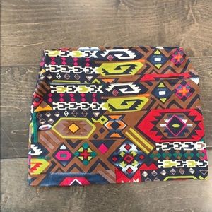 Billa Bong tribal multicolor mini skirt